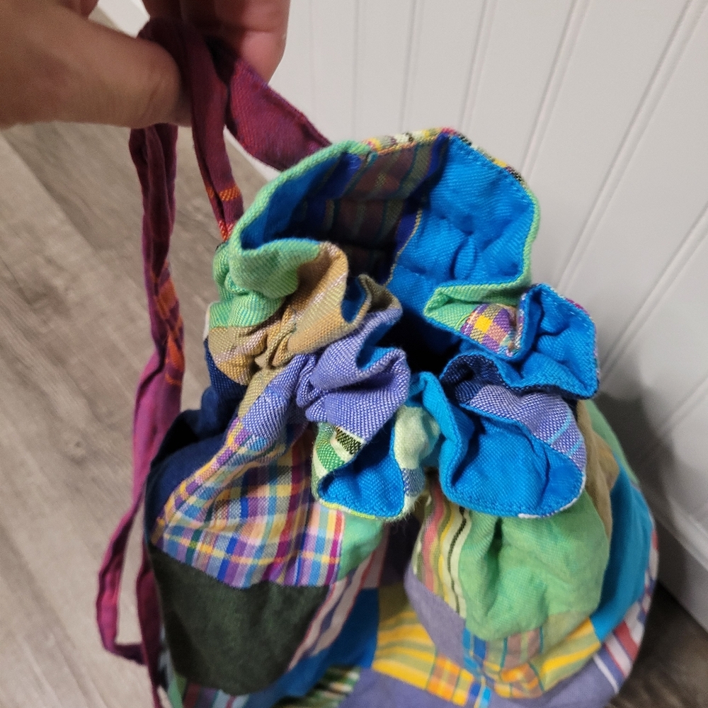 One-Way Kilkoy Patchwork Drawstring Backpack Cinc… - image 7